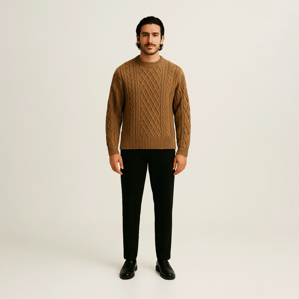 The Maverick Noir Wool Sweater