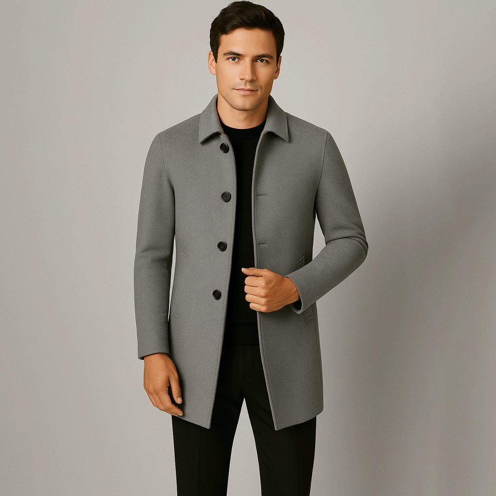 The Maverick Denmark Short Wool Overcoat