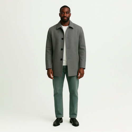 The Maverick Denmark Short Wool Overcoat