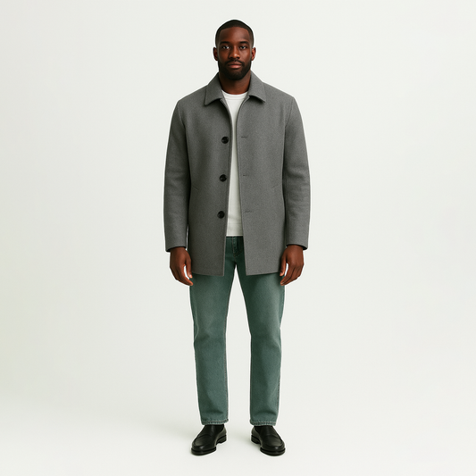 The Maverick Denmark Short Wool Overcoat