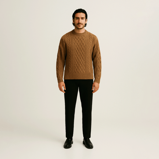 The Maverick Noir Wool Sweater